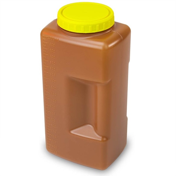 24 hour urine collection container, 2 liter, PK